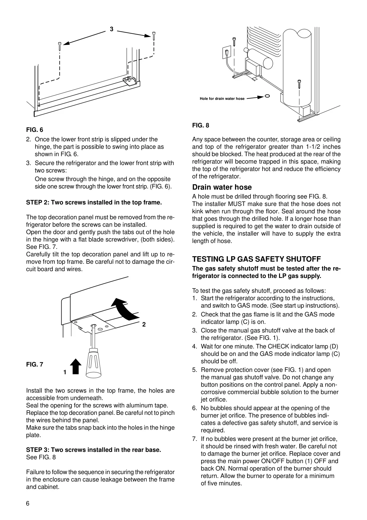 Dometic DM3862 Refrigerator Instruction Manual (16 Pages)
